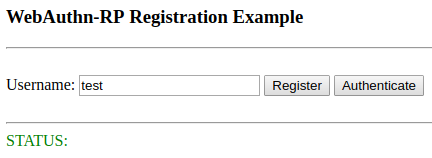 Username Registration